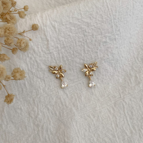 Boucles d’oreilles Louise - plaqué or