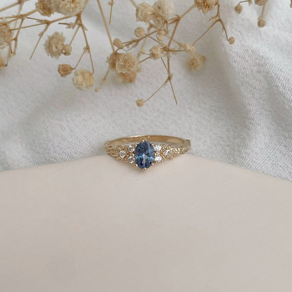 Bague Cécilia bleu