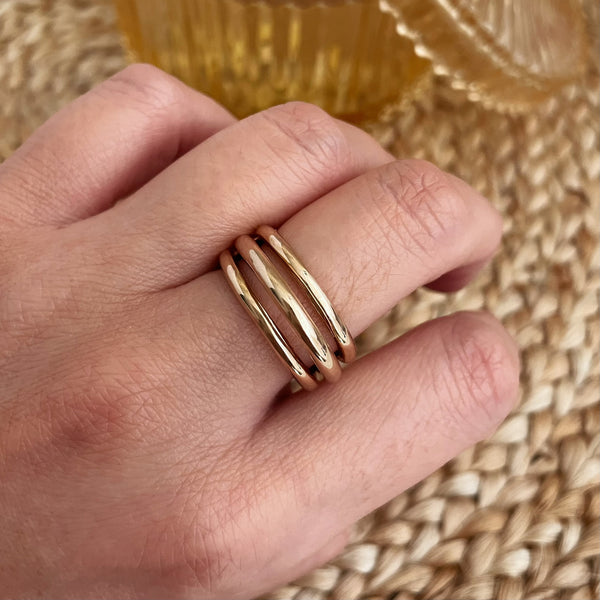 Bague Carole - plaqué or