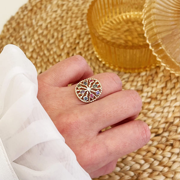 Bague Cézanne - plaqué or