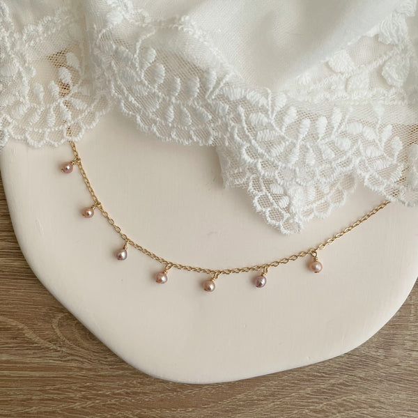 Bracelet Henriette perles roses