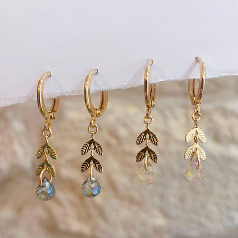 Boucles d’oreilles Manon - plaqué or