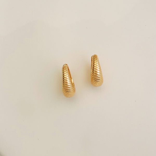 boucles d’oreilles Mathilde - créoles plaqué or