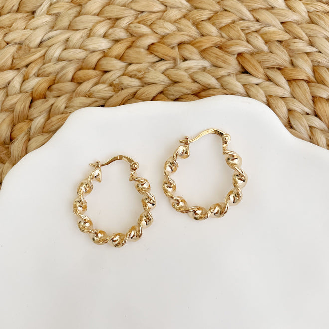 boucles d&#39;oreilles plaqué or