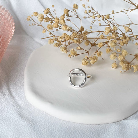 bague anneau - argent