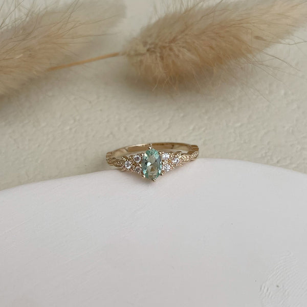 Bague Cécilia verte