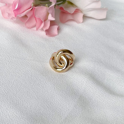 bague entrelacée lisse