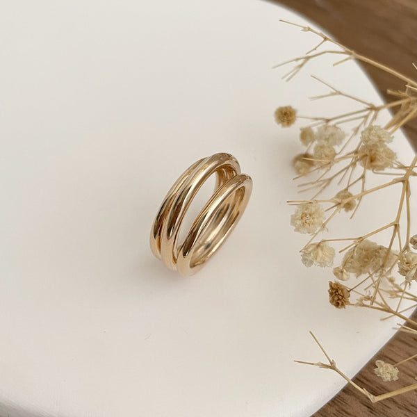 Bague Carole - plaqué or