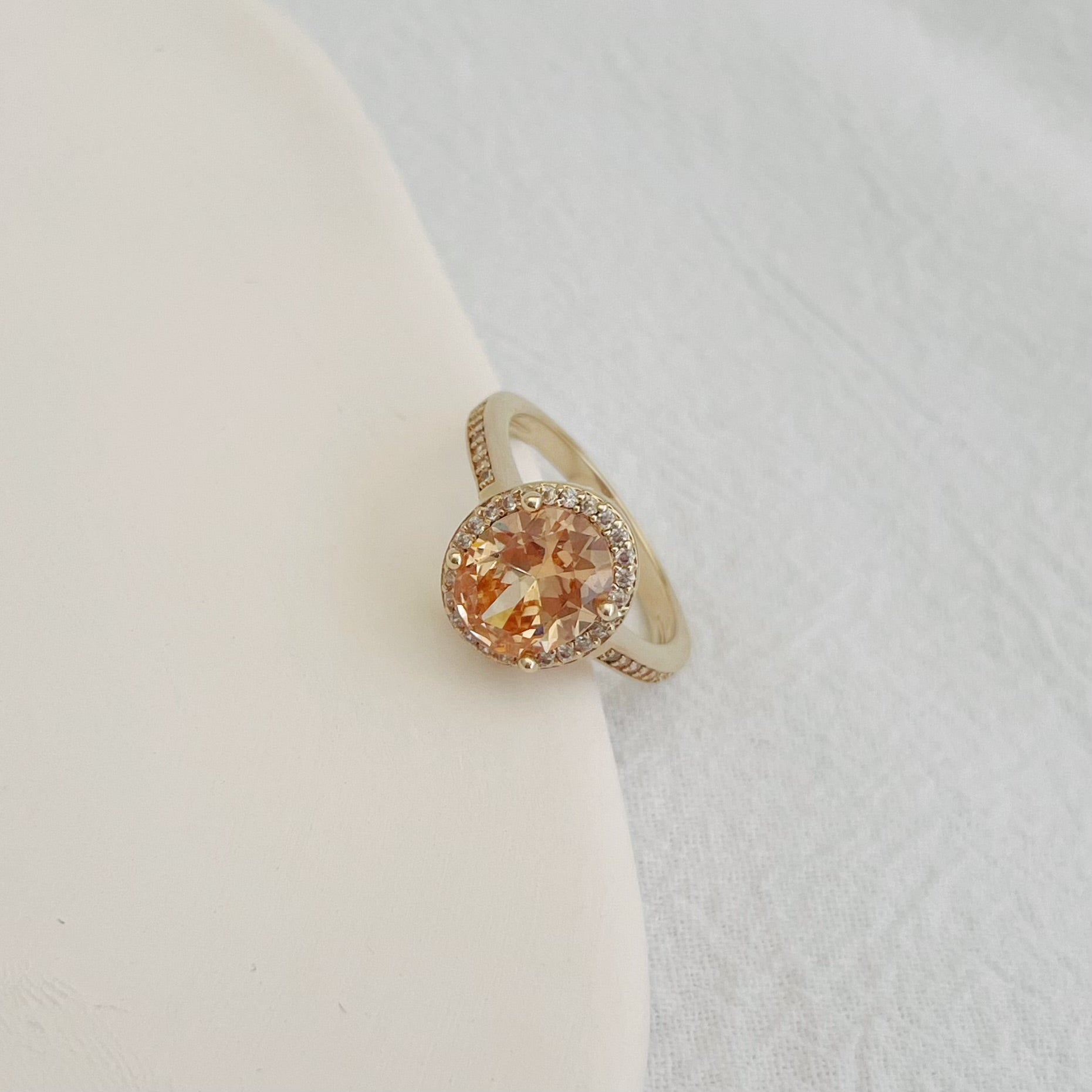 Bague Sol  - plaqué or