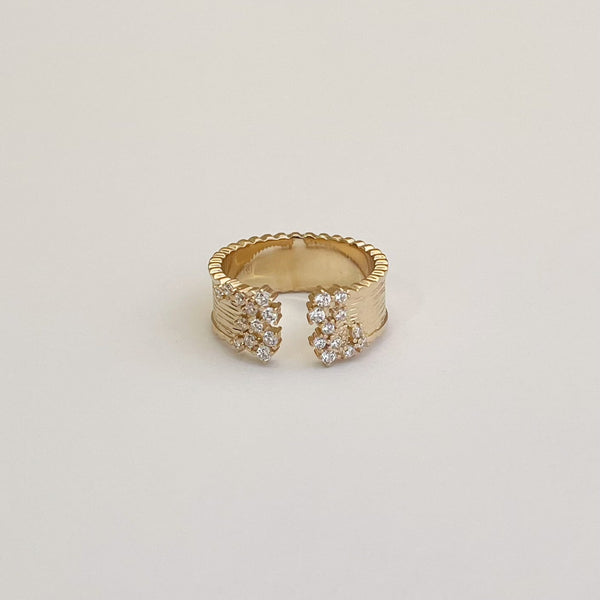 bague Sandra - plaqué or