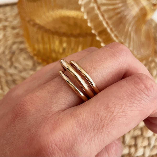 Bague Carole - plaqué or