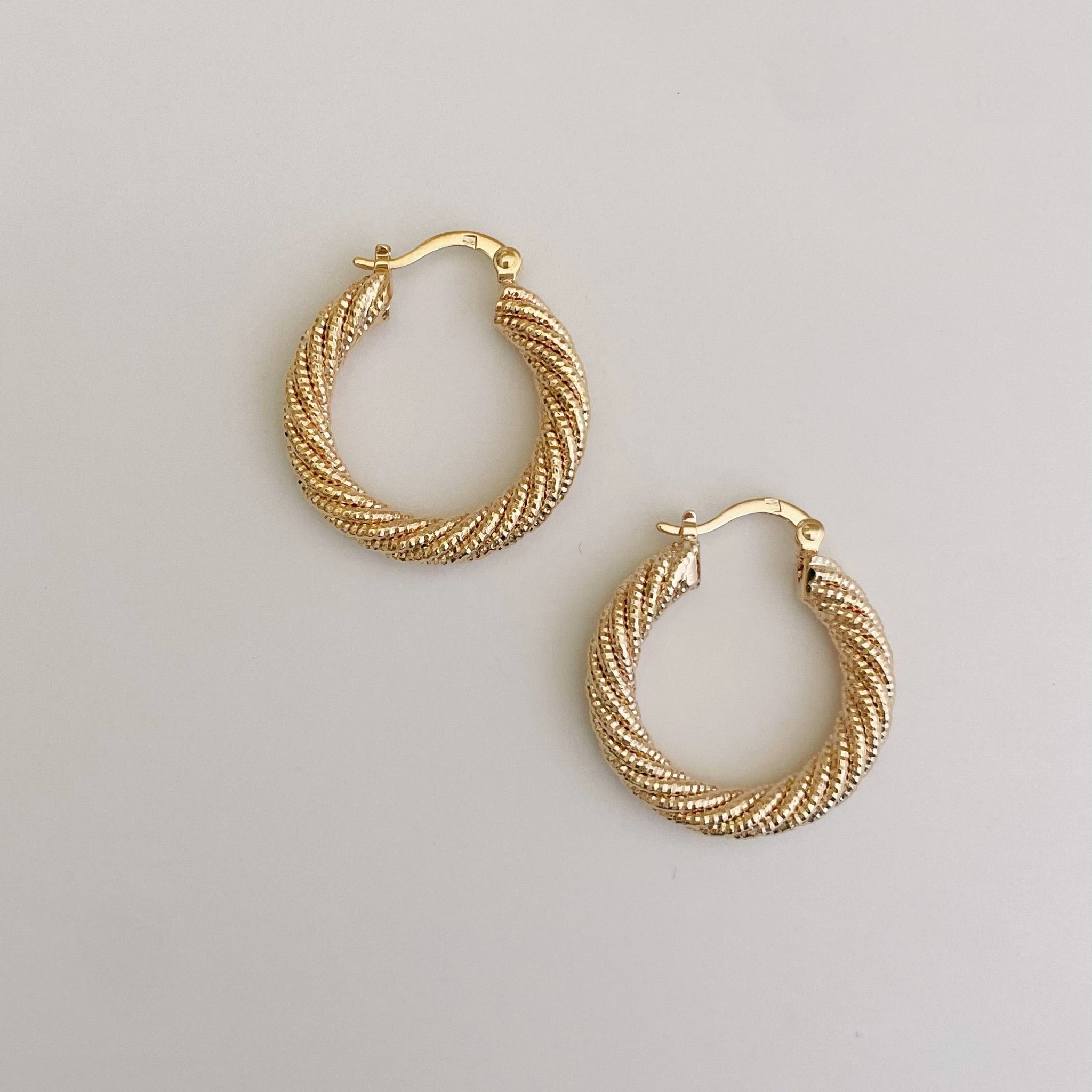 boucles d’oreilles Jeanne - créoles plaqué or