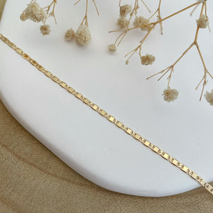 collier chaîne Figaro - plaqué or