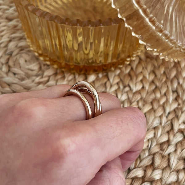 Bague Carole - plaqué or