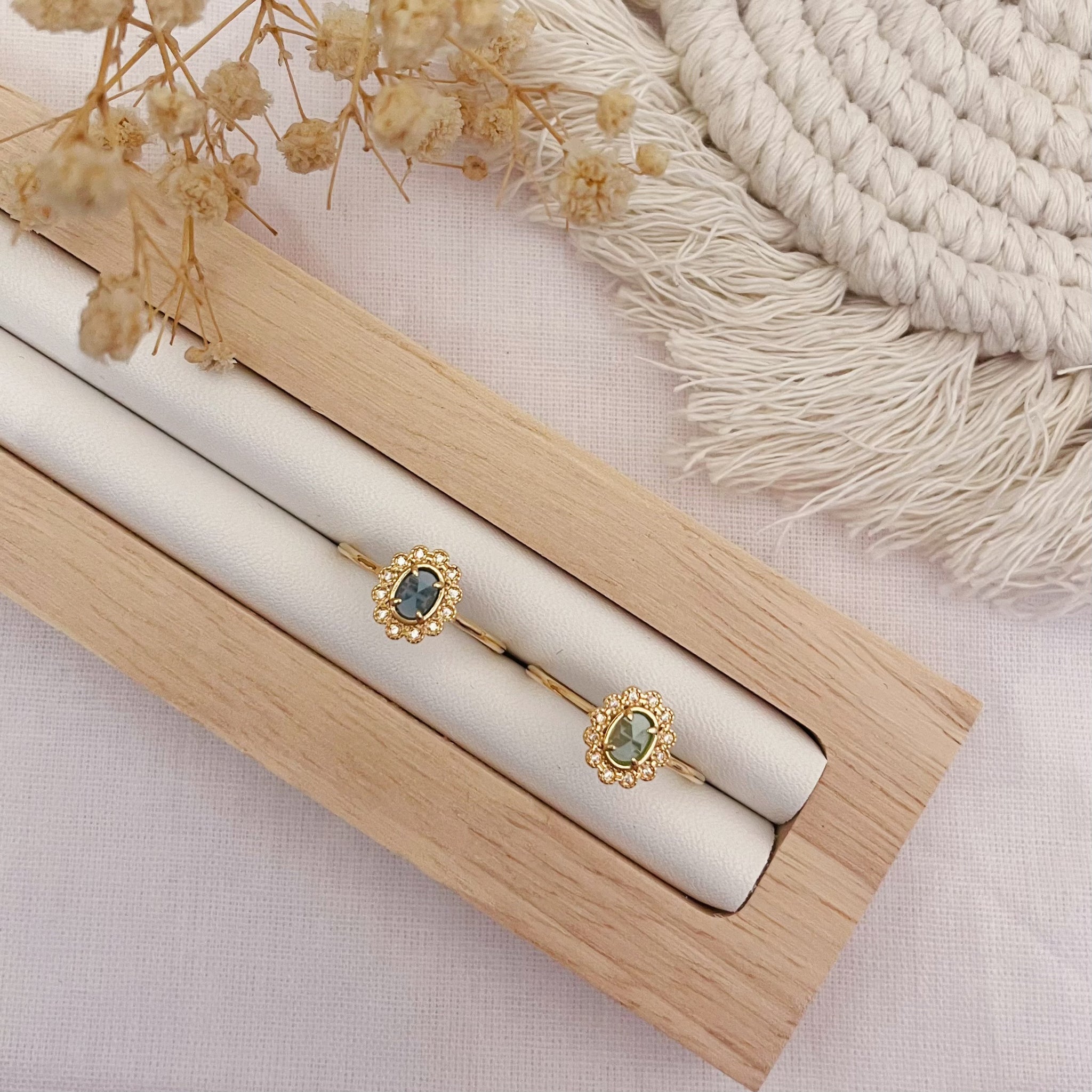 bague Romy - plaqué or & zirconium