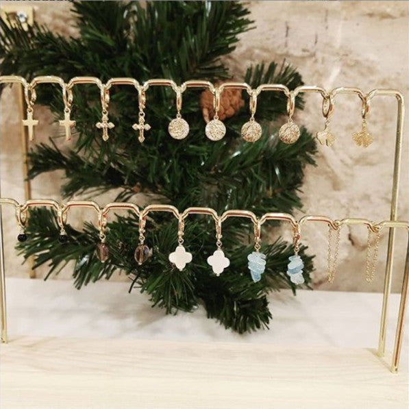 boucles d'oreilles chaînette