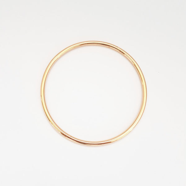 Bracelet jonc classique - plaqué or