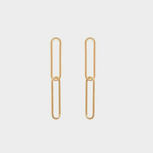 boucles d'oreilles grands maillons