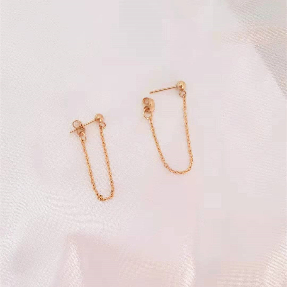 boucles d'oreilles chaînette