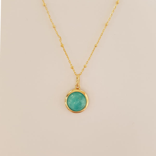 collier pastille amazonite