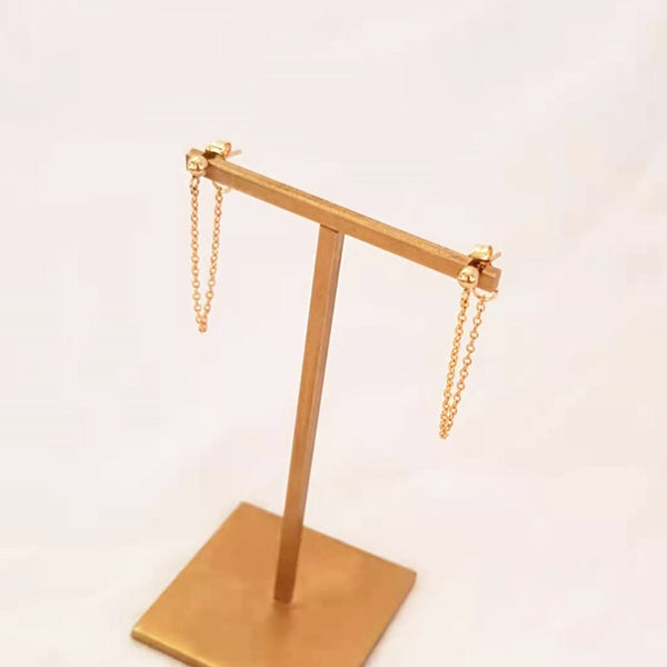 boucles d'oreilles chaînette