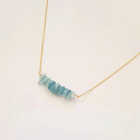 collier aigue marine