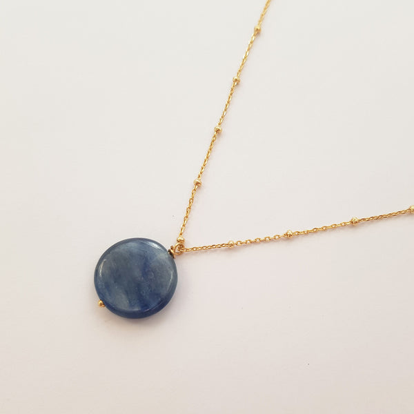 Collier pastille cyanite