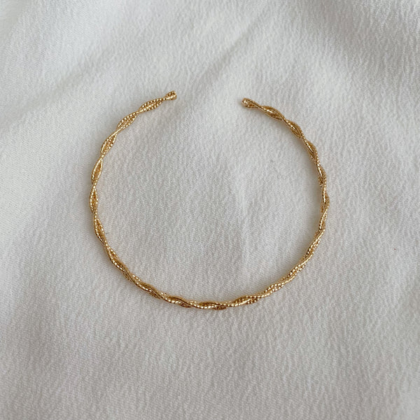 bracelet jonc tressée