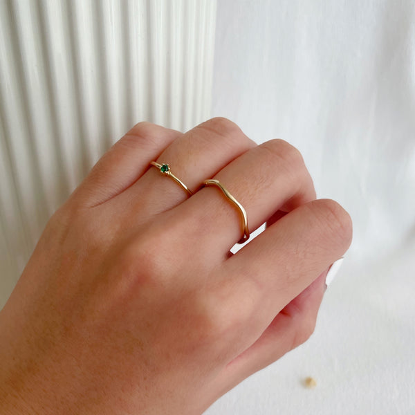 bague anneau vague