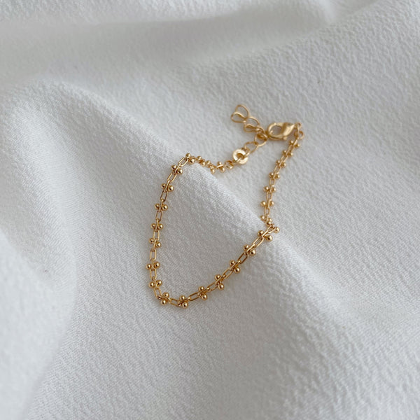 bracelet mailles et billes