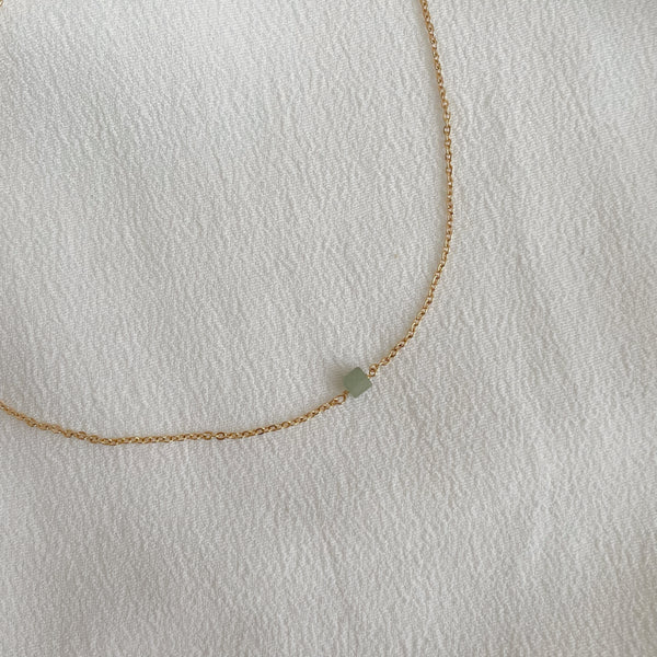 collier cube aventurine