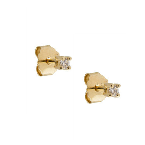 puces d'oreilles doré 4 griffes